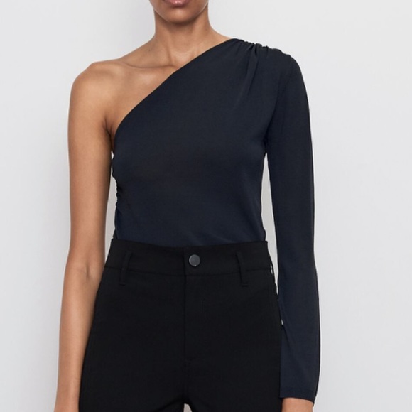 Zara Tops | Flattering New Zara One Shoulder Top | Poshmark